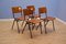 Dutch Teak and Plywood Dining Chairs, 1970s, Set of 4 1