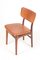 Mid-Century Side Chair in Rosewood and Patinated Leather by Gustav Bertelsen 3