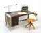 Big Desk in Leather and Aluminum, 1980s 2