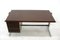 Big Desk in Leather and Aluminum, 1980s, Image 13
