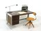 Big Desk in Leather and Aluminum, 1980s 28