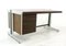 Big Desk in Leather and Aluminum, 1980s, Image 1