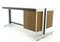 Big Desk in Leather and Aluminum, 1980s, Image 6