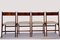 Sedie vintage in stile danese in tessuto strutturato beige chiaro, set di 4, Immagine 3