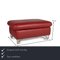 Enjoy Red Leather Stool from Willi Schillig 2