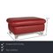 Tabouret en Cuir Rouge de Willi Schillig 2