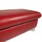 Enjoy Red Leather Stool from Willi Schillig 4