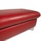 Tabouret en Cuir Rouge de Willi Schillig 4