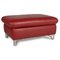 Enjoy Red Leather Stool from Willi Schillig 1