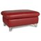 Enjoy Roter Leder Hocker von Willi Schillig 1