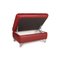 Enjoy Red Leather Stool from Willi Schillig 3