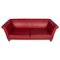 3-Seater Red Wine Ritz Leather Sofa from Machalke 5