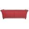 3-Seater Red Wine Ritz Leather Sofa from Machalke 8