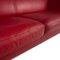 3-Seater Red Wine Ritz Leather Sofa from Machalke, Image 3