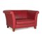 3-Seater Red Wine Ritz Leather Loveseat from Machalke 1