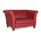 3-Seater Red Wine Ritz Leather Loveseat from Machalke, Image 1