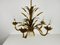 Golden Wheat Sheaf Pendant Lamp by Hans Kögl, Germany, 1970s, Image 4