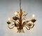 Golden Wheat Sheaf Pendant Lamp by Hans Kögl, Germany, 1970s 10