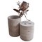 Travertine Light Vases, Set of 2 1