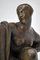 Art Deco Bronze Draped Woman Sculpture by Eugène Canneel, Belgium, Image 4