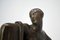 Art Deco Bronze Draped Woman Sculpture by Eugène Canneel, Belgium, Image 7