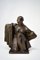 Art Deco Bronze Draped Woman Sculpture by Eugène Canneel, Belgium, Image 2