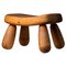 Small Swedish Bare Pine Stool, Early 20th Century, Image 1