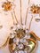 Lámpara de pared alemana en forma de joya de cristal y latón dorado de Palwa, 1960, Imagen 5