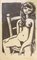 William Goliasch, Jeune femme posant nue assise, 1968, Image 1