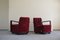Danish Art Deco Curved Lounge Chairs with Armrests in Stained Beech, 1930s, Set of 2 4