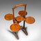 Antique Edwardian Folding Cake Stand in Mahogany from Monoplane, Image 2