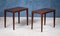 Side Tables in Mahogany by Severin Hansen for Haslev Møbelsnedkeri, Denmark, 1950s, Set of 2 1