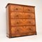 Antique Victorian Burr Walnut Chest of Drawers 2