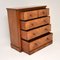 Antique Victorian Burr Walnut Chest of Drawers 8