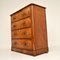 Antique Victorian Burr Walnut Chest of Drawers 4