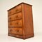 Antique Victorian Burr Walnut Chest of Drawers, Image 4