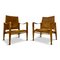 Leather & Ash Safari Chairs by Kaare Klint for Rud Rasmussen, Set of 2, Image 1