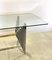 Steel & Brass Dining Table, 1970s 8
