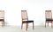 Mid-Century Danish Teak & Velvet Dining Chairs, 1960s, Set of 6, Image 3