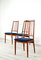 Mid-Century Danish Teak & Velvet Dining Chairs, 1960s, Set of 6, Image 10