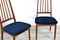 Mid-Century Danish Teak & Velvet Dining Chairs, 1960s, Set of 6 4