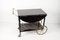Mahogany Wood and Brass Bar Cart from Maison Bagues 2