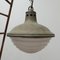 Metal & Holophane Glass Pendant Light 3