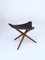 Danish Folding Tripod Stool, 1960s, Image 2