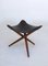 Danish Folding Tripod Stool, 1960s 1