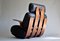 French Rocking Chair in Plywood and Leather, 1970s 1