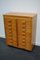 Dutch Industrial Beech Apothecary Cabinet, Mid-20th-Century, Image 13