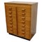 Dutch Industrial Beech Apothecary Cabinet, Mid-20th-Century 1