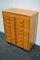 Dutch Industrial Beech Apothecary Cabinet, Mid-20th-Century, Image 8