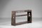 Brutalist French Wooden Console Table 7